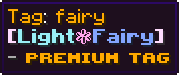 Light Fairy Tag